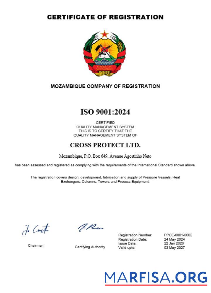 Downloadable Mozambique company registration certificate Word and PDF template